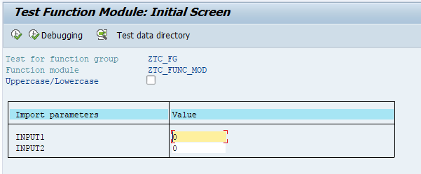 Function Module Creation Process