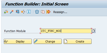 Function Module Creation Process