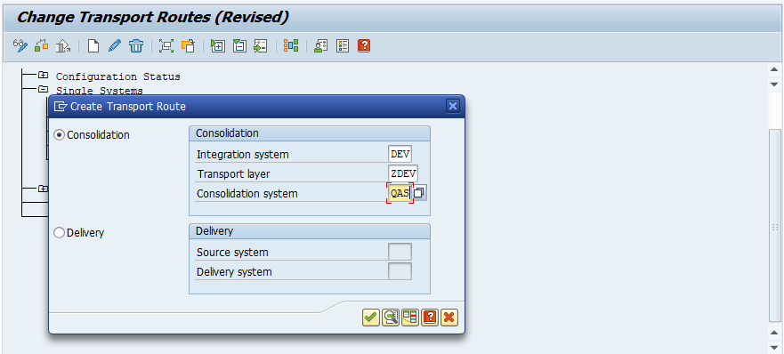 Configuring Transport Routes