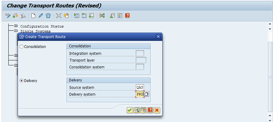 Configuring Transport Routes