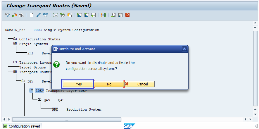 Configuring Transport Routes