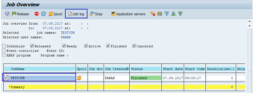 Monitoring Background Job