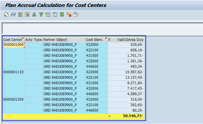 Accrual calculation