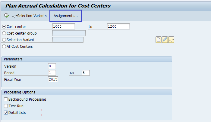 Accrual calculation