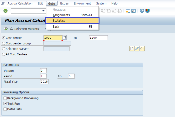 Accrual calculation