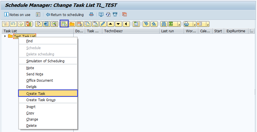 Schedule manager