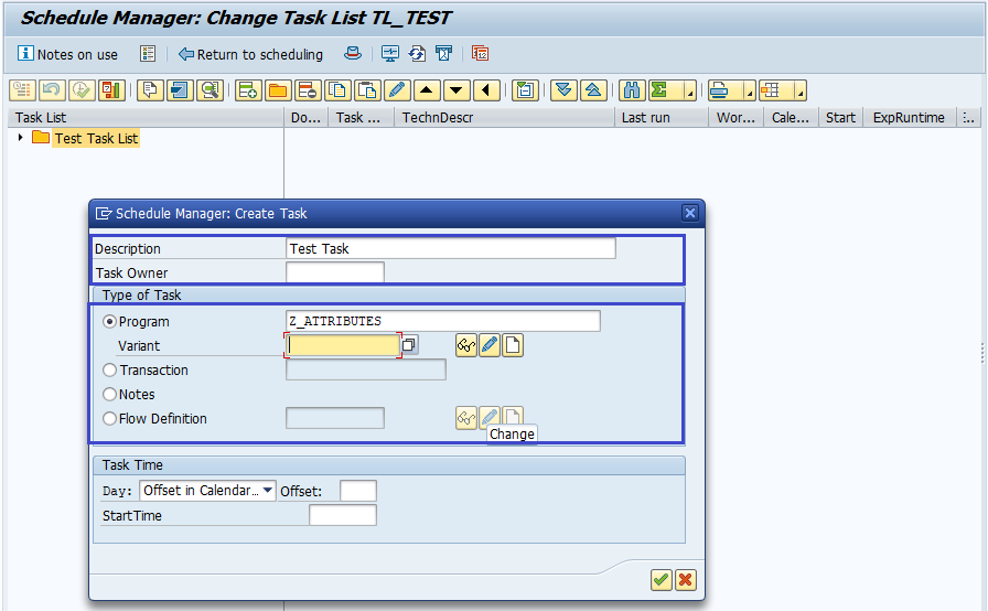 Schedule manager