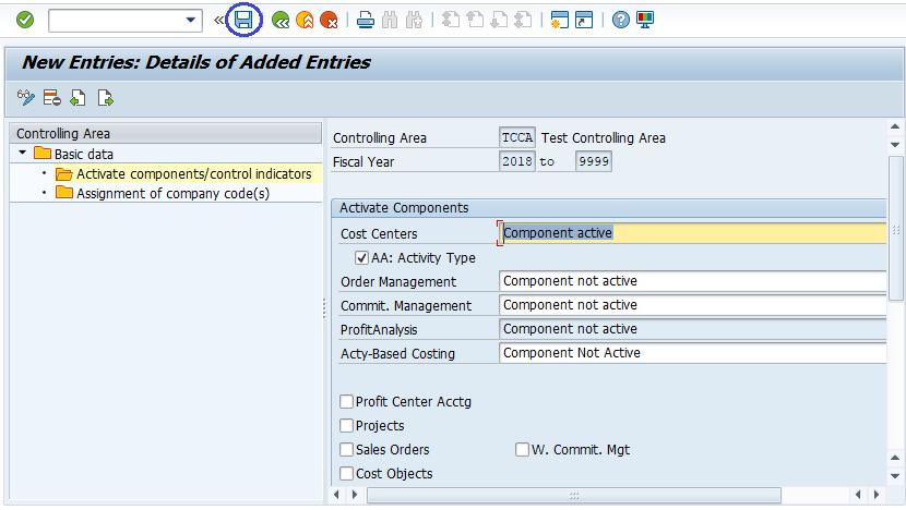 Activate Controlling Area And Submodules