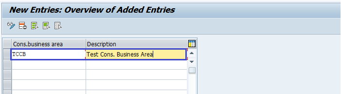 Consolidated Business Area