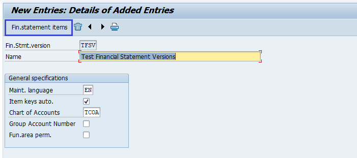 Financial Statement Version