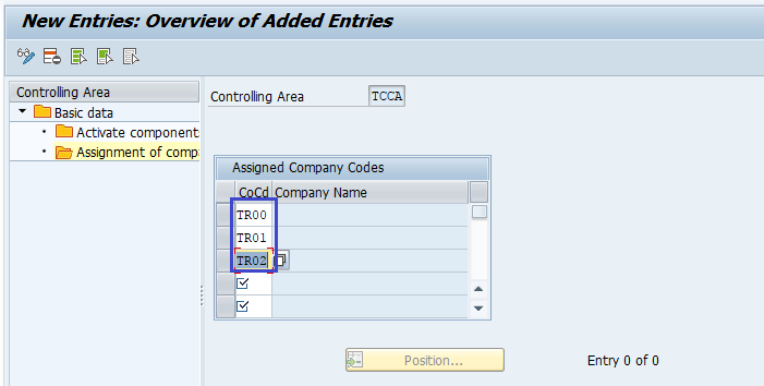 Assign Company Code to Controlling Area