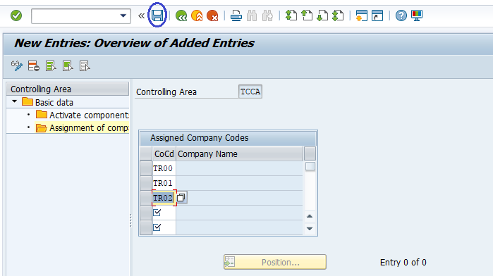 Assign Company Code to Controlling Area