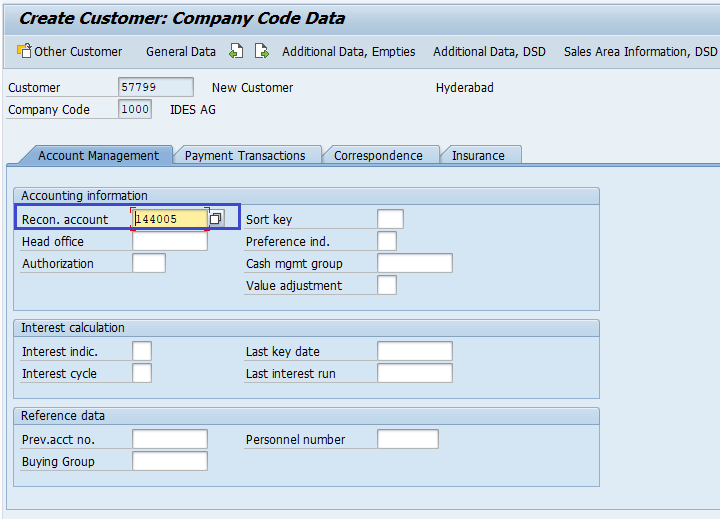 Create Customer Master Data