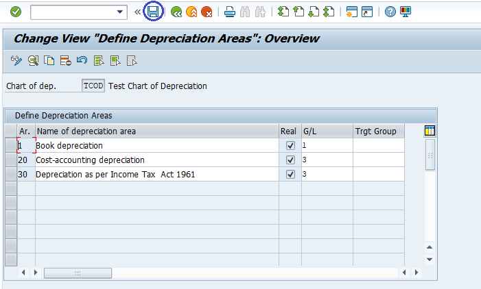 Depreciation Area