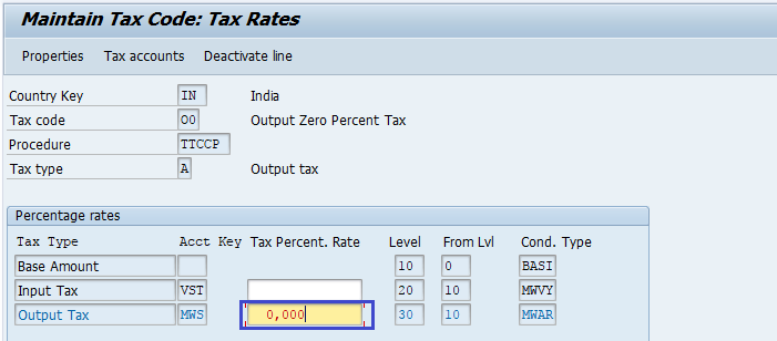 Assign Tax code to Non taxable transactions