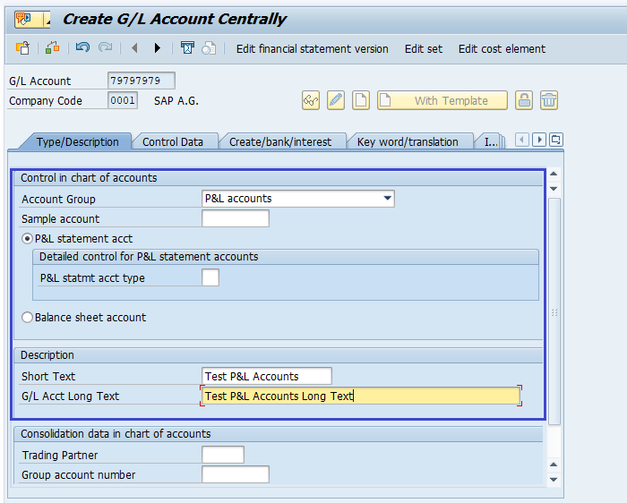 General Ledger Account