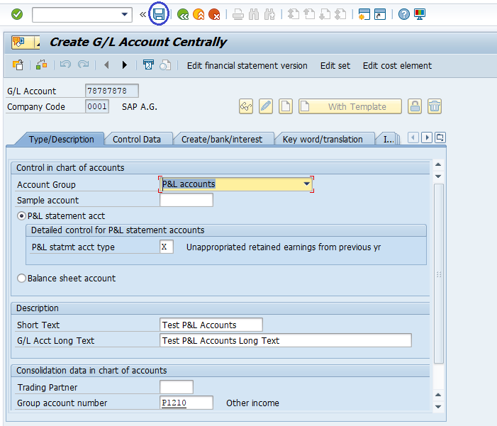 General Ledger Account