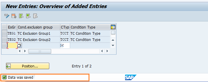 Condition Exclusion Group