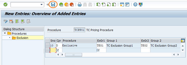 Condition Exclusion Group