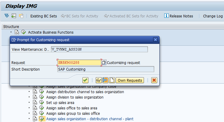 Assign Sales Organization Distribution Channel to Plant