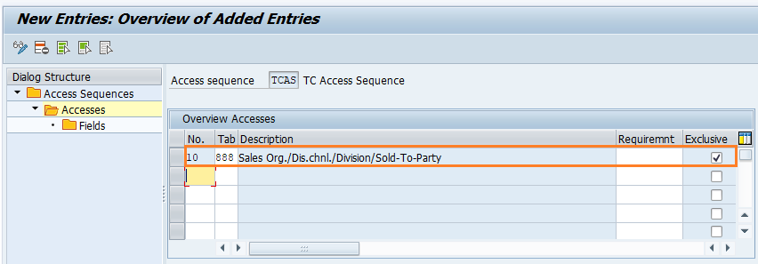 Define access sequences