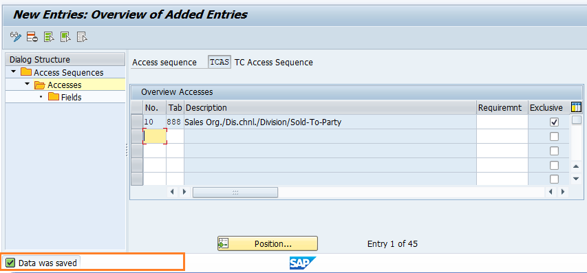 status bar access defined