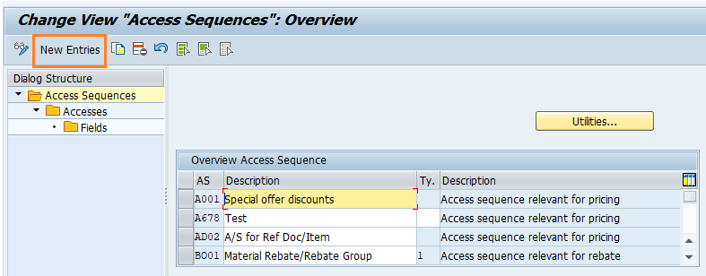 Define access sequences