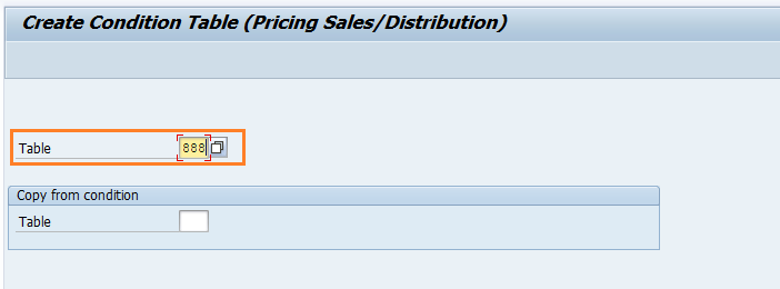 Define condition tables