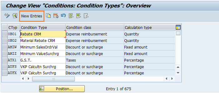 Create condition types