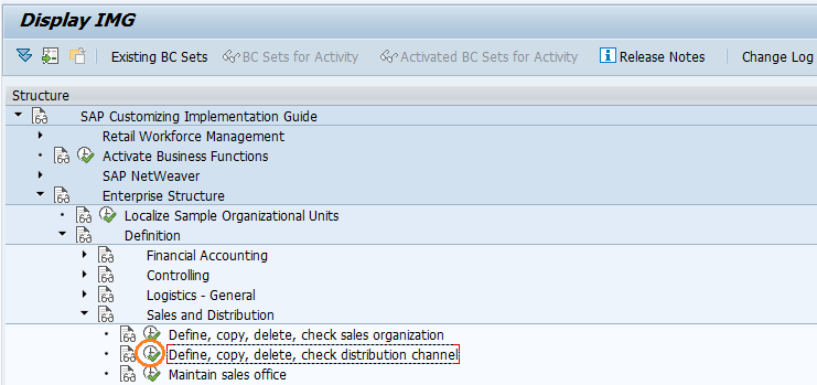 Distribution Channel In Sap Tcode