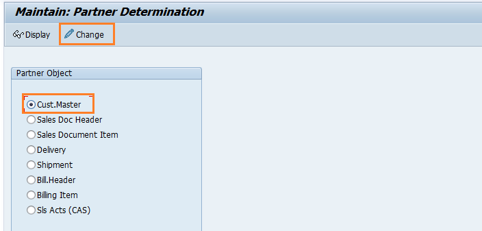 Setup partner determination procedure