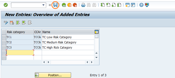 Define risk categories