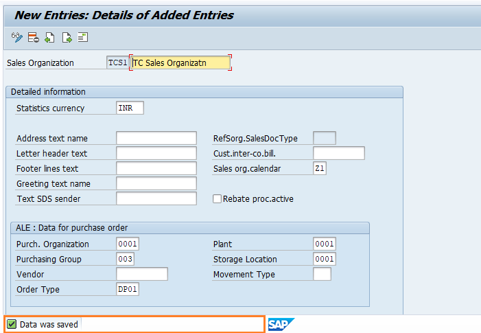 Define sales organization