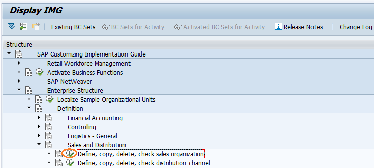 Define sales organization