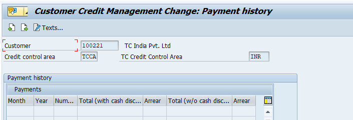 Maintain credit limits for customers