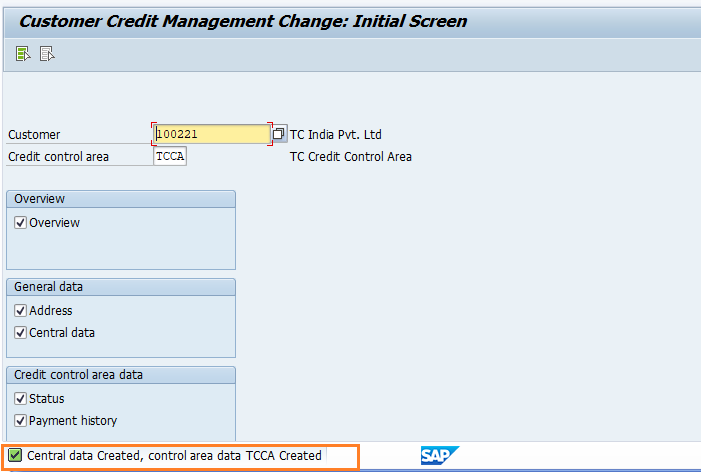 Maintain credit limits for customers