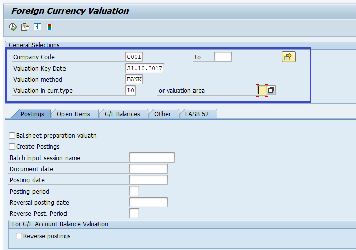 Foreign currency valuation process in sap