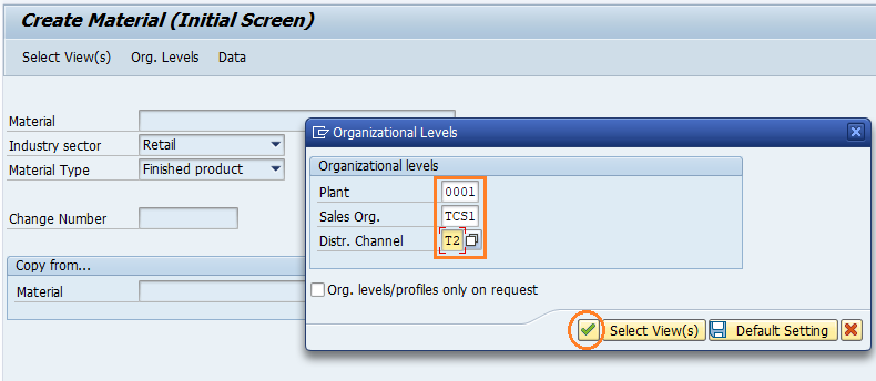 Create Material Master Data