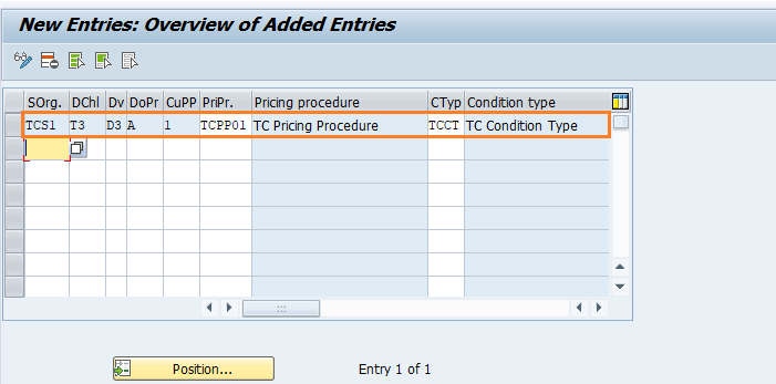 Define pricing procedure determination