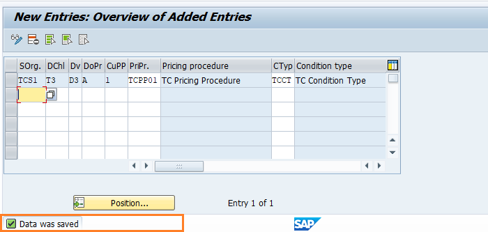 Define pricing procedure determination